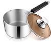 image:imageEfar 3 Quart Saucepan with Lid Stainless Steel Sauce Pan with HeatProof Handles Small Pot for Home Kitchen Restaurant Cooking Dishwasher SafeTriPly