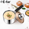 image:imageEfar 3 Quart Saucepan with Lid Stainless Steel Sauce Pan with HeatProof Handles Small Pot for Home Kitchen Restaurant Cooking Dishwasher SafeTriPly