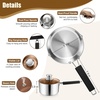 image:imageEfar 3 Quart Saucepan with Lid Stainless Steel Sauce Pan with HeatProof Handles Small Pot for Home Kitchen Restaurant Cooking Dishwasher SafeTriPly