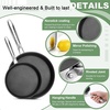 image:imageEfar Non Stick Frying Pans 895 Inch Skillet Set 2 Piece Nontoxic Cookware for Cooking with StayCool Handles Oven Safe amp Compatible with All Stovetops8 and 95 Fry Pan