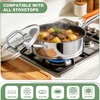 image:imageEfar Non Stick Frying Pans 895 Inch Skillet Set 2 Piece Nontoxic Cookware for Cooking with StayCool Handles Oven Safe amp Compatible with All Stovetops95 Saute Pan w Lid