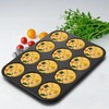 image:imageEfar 12Cavity Muffin Top Pan 3 Inch Nonstick Shallow Cupcake Pan for Yorkshire Pudding Eggs Whoopie Pie Cornbread Easy Release amp Clean Standard Size 2 PackNonstick