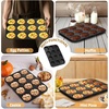 image:imageEfar 12Cavity Muffin Top Pan 3 Inch Nonstick Shallow Cupcake Pan for Yorkshire Pudding Eggs Whoopie Pie Cornbread Easy Release amp Clean Standard Size 2 PackNonstick