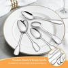 image:imageEfar Dessert Forks Salad Fork Set of 12 67 Stainless Steel Small Fork Silverware for Home Kitchen Restaurant Appetizer Cake Fruit Mirror Finish amp Widen Handle NoToxic amp Easy Clean Heavy Duty68 inch Spoons x 12
