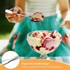 image:imageEfar Dessert Forks Salad Fork Set of 12 67 Stainless Steel Small Fork Silverware for Home Kitchen Restaurant Appetizer Cake Fruit Mirror Finish amp Widen Handle NoToxic amp Easy Clean Heavy Duty68 inch Spoons x 12