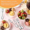 image:imageEfar Dessert Forks Salad Fork Set of 12 67 Stainless Steel Small Fork Silverware for Home Kitchen Restaurant Appetizer Cake Fruit Mirror Finish amp Widen Handle NoToxic amp Easy Clean Heavy Duty68 inch Forks x 12