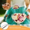image:imageEfar Dessert Forks Salad Fork Set of 12 67 Stainless Steel Small Fork Silverware for Home Kitchen Restaurant Appetizer Cake Fruit Mirror Finish amp Widen Handle NoToxic amp Easy Clean Heavy Duty68 inch Spoons x 12