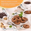 image:imageEfar Dessert Forks Salad Fork Set of 12 67 Stainless Steel Small Fork Silverware for Home Kitchen Restaurant Appetizer Cake Fruit Mirror Finish amp Widen Handle NoToxic amp Easy Clean Heavy Duty68 inch Spoons x 12