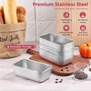 image:imageEfar Mini Loaf Pan Set of 12 Small Stainless Steel Bread Baking Pans for Oven 63 x 35 Inch Tiny Meatloaf Pans for Homemade Bread Pound Cake Brownies Nontoxic amp Dishwasher SafeSet of 12
