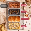 image:imageEfar Mini Loaf Pan Set of 12 Small Stainless Steel Bread Baking Pans for Oven 63 x 35 Inch Tiny Meatloaf Pans for Homemade Bread Pound Cake Brownies Nontoxic amp Dishwasher SafeSet of 10