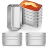 image:imageEfar Mini Loaf Pan Set of 12 Small Stainless Steel Bread Baking Pans for Oven 63 x 35 Inch Tiny Meatloaf Pans for Homemade Bread Pound Cake Brownies Nontoxic amp Dishwasher SafeSet of 12