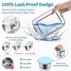 image:imageEfar Stainless Steel Lunch Box for Kids 28oz850ml Leakproof Bento Box with 3 Compartments amp Dressing Container Removable Dividers amp Lockable Clips for LunchSnackTravel Dishwasher SafeBlueBlue