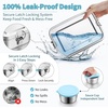image:imageEfar Stainless Steel Lunch Box for Kids 28oz850ml Leakproof Bento Box with 3 Compartments amp Dressing Container Removable Dividers amp Lockable Clips for LunchSnackTravel Dishwasher SafeBlueBlue