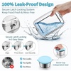 image:imageEfar Stainless Steel Lunch Box for Kids 28oz850ml Leakproof Bento Box with 3 Compartments amp Dressing Container Removable Dividers amp Lockable Clips for LunchSnackTravel Dishwasher SafeBlueBlue