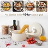 image:imageEfar 1Qt amp 2Qt amp 3Qt Sauce Pan Set with Selfbasting Lids GreenCream