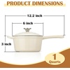 image:imageEfar 1Qt amp 2Qt amp 3Qt Sauce Pan Set with Selfbasting Lids GreenCream