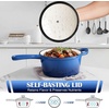 image:imageEfar 1Qt amp 2Qt amp 3Qt Sauce Pan Set with Selfbasting Lids GreenDeep Blue