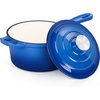 image:imageEfar 1Qt amp 2Qt amp 3Qt Sauce Pan Set with Selfbasting Lids GreenDeep Blue