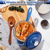 image:imageEfar 1Qt amp 2Qt amp 3Qt Sauce Pan Set with Selfbasting Lids GreenDeep Blue