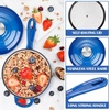 image:imageEfar 1Qt amp 2Qt amp 3Qt Sauce Pan Set with Selfbasting Lids GreenDeep Blue