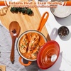 image:imageEfar 1Qt amp 2Qt amp 3Qt Sauce Pan Set with Selfbasting Lids GreenOrange
