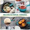 image:imageEfar 1Qt amp 2Qt amp 3Qt Sauce Pan Set with Selfbasting Lids GreenPeacock Green