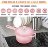 image:imageEfar 1Qt amp 2Qt amp 3Qt Sauce Pan Set with Selfbasting Lids GreenPink