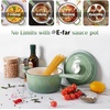 image:imageEfar 1Qt amp 2Qt amp 3Qt Sauce Pan Set with Selfbasting Lids GreenPistachio Green