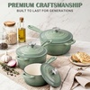 image:imageEfar 1Qt amp 2Qt amp 3Qt Sauce Pan Set with Selfbasting Lids GreenPistachio Green