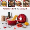 image:imageEfar 1Qt amp 2Qt amp 3Qt Sauce Pan Set with Selfbasting Lids GreenRed
