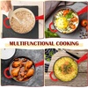 image:imageEfar 1Qt amp 2Qt amp 3Qt Sauce Pan Set with Selfbasting Lids GreenRed