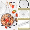 image:imageEfar 1Qt amp 2Qt amp 3Qt Sauce Pan Set with Selfbasting Lids GreenWhite