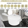 image:imageEfar 1Qt amp 2Qt amp 3Qt Sauce Pan Set with Selfbasting Lids GreenWhite