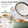 image:imageEfar 1Qt amp 2Qt Enameled Cast Iron Sauce Pan Set with Selfbasting Lids  Small Heavy Duty Dutch Oven Pot for All Kitchen Stove InductionReady amp Easy Clean PinkPistachio Green