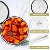 image:imageEfar 1Qt amp 2Qt Enameled Cast Iron Sauce Pan Set with Selfbasting Lids  Small Heavy Duty Dutch Oven Pot for All Kitchen Stove InductionReady amp Easy Clean PinkWhite