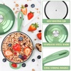 image:imageEfar 1Qt amp 2Qt Enameled Cast Iron Sauce Pan Set with Selfbasting Lids  Small Heavy Duty Dutch Oven Pot for All Kitchen Stove InductionReady amp Easy Clean PinkPistachio Green