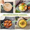 image:imageEfar 1Qt amp 2Qt Enameled Cast Iron Sauce Pan Set with Selfbasting Lids  Small Heavy Duty Dutch Oven Pot for All Kitchen Stove InductionReady amp Easy Clean PinkPistachio Green