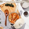 image:imageEfar 1Qt amp 2Qt Enameled Cast Iron Sauce Pan Set with Selfbasting Lids  Small Heavy Duty Dutch Oven Pot for All Kitchen Stove InductionReady amp Easy Clean PinkCream