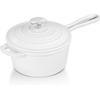 image:imageEfar 1Qt amp 2Qt Enameled Cast Iron Sauce Pan Set with Selfbasting Lids  Small Heavy Duty Dutch Oven Pot for All Kitchen Stove InductionReady amp Easy Clean PinkWhite