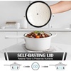 image:imageEfar 1Qt amp 2Qt Enameled Cast Iron Sauce Pan Set with Selfbasting Lids  Small Heavy Duty Dutch Oven Pot for All Kitchen Stove InductionReady amp Easy Clean PinkWhite