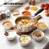 image:imageEfar 3 Quart Saucepan TriPly Base Stainless Steel Sauce Pot with Lid  Small Milk Sauce Pan with StayCool Handle for Home Kitchen Cooking Compatible with All Cooktops Nontoxic Dishwasher Safe3 Quart