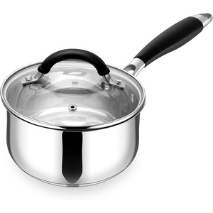 image:imageEfar 3 Quart Saucepan TriPly Base Stainless Steel Sauce Pot with Lid  Small Milk Sauce Pan with StayCool Handle for Home Kitchen Cooking Compatible with All Cooktops Nontoxic Dishwasher Safe2 Quart