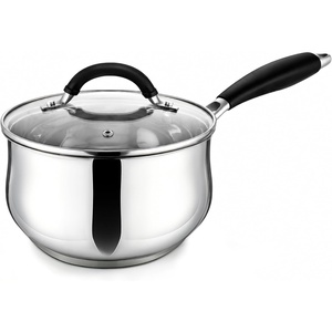 image:imageEfar 3 Quart Saucepan TriPly Base Stainless Steel Sauce Pot with Lid  Small Milk Sauce Pan with StayCool Handle for Home Kitchen Cooking Compatible with All Cooktops Nontoxic Dishwasher Safe3 Quart