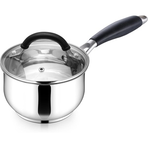 image:imageEfar 3 Quart Saucepan TriPly Base Stainless Steel Sauce Pot with Lid  Small Milk Sauce Pan with StayCool Handle for Home Kitchen Cooking Compatible with All Cooktops Nontoxic Dishwasher Safe1 Quart