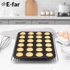image:imageEfar Muffin Pan Set of 2 Regular 12Cup amp Mini 24Cup Cupcake Pan  Nonstick Carbon Steel Muffin Tins for Easy Release 2 Sizes for Baking Muffins amp Cupcakes WarpFree amp Even Baking Oven SafeCarbon Steel