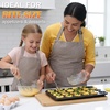 image:imageEfar Muffin Pan Set of 2 Regular 12Cup amp Mini 24Cup Cupcake Pan  Nonstick Carbon Steel Muffin Tins for Easy Release 2 Sizes for Baking Muffins amp Cupcakes WarpFree amp Even Baking Oven SafeCarbon Steel