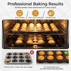 image:imageEfar Muffin Pan Set of 2 Regular 12Cup amp Mini 24Cup Cupcake Pan  Nonstick Carbon Steel Muffin Tins for Easy Release 2 Sizes for Baking Muffins amp Cupcakes WarpFree amp Even Baking Oven SafeCarbon Steel