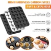image:imageEfar Muffin Pan Set of 2 Regular 12Cup amp Mini 24Cup Cupcake Pan  Nonstick Carbon Steel Muffin Tins for Easy Release 2 Sizes for Baking Muffins amp Cupcakes WarpFree amp Even Baking Oven SafeCarbon Steel