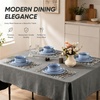 image:imageEfar Stoneware Dinnerware Set 12Piece Plates and Bowls Sets for 4  Modern Dishes for Kitchen Dining Reactive Glazing Ripple Design Chip Resistant Microwave amp Dishwasher Safe Reactive BlueReactive Blue
