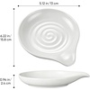 image:imageEfar Spoon Rest Ceramic Spoon Holder for Stove Top HeatResistant  5 Inch Utensils Rest for Coffee Bar amp Kitchen Counter Decor Fits Ladles amp Spatulas Dishwasher Safe Celadon GreenWhite